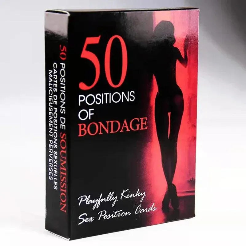 Jogo Erótico de Cartas 50 Posições para Casais - BDSM