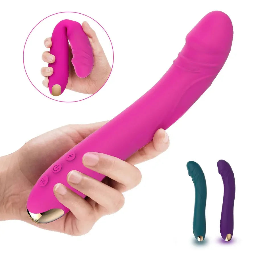Vibrador Feminino Flexível com Ponta Realista e Estimulo no Ponto G - RELITE VIBE