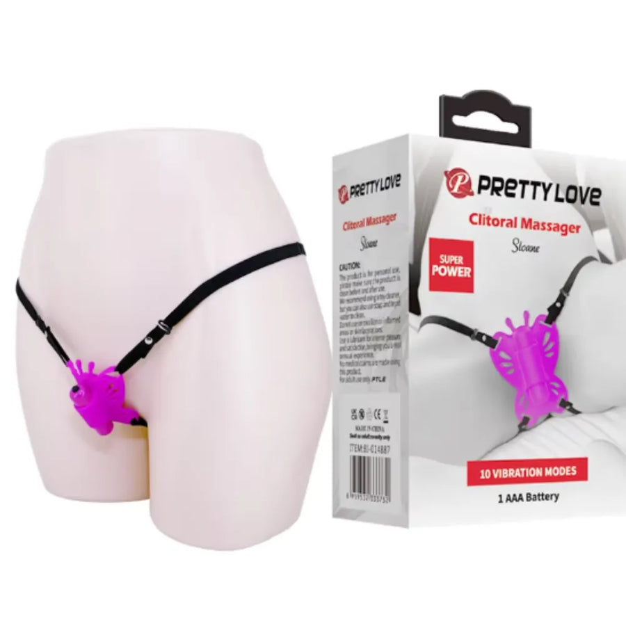 Pretty Love Vibrador de Calcinha Butterfly - Estimulação do Clitóris com 10 Modos de Vibração