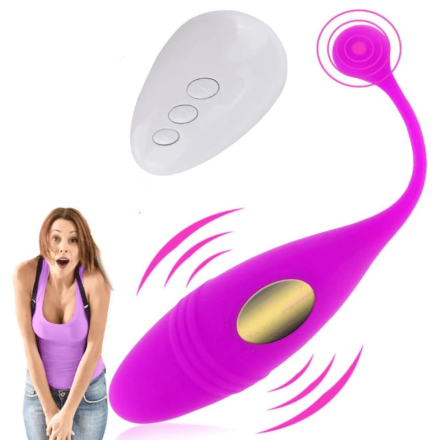 Vibrador Bullet EGG - Vibrador de Ponto G e Clitóris Controle Remoto a Distância