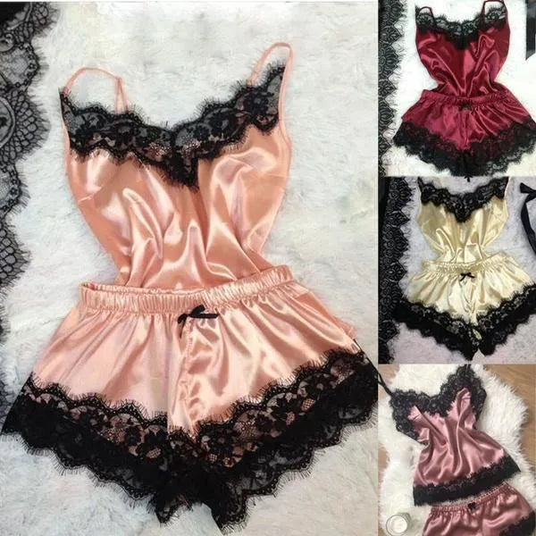 Conjunto Athena - Conjunto de Pijama Sexy em Renda