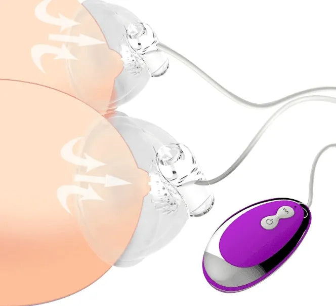 Cup Sugador e Vibrador de Mamilo - Estimulador com 20 tipos de Vibração