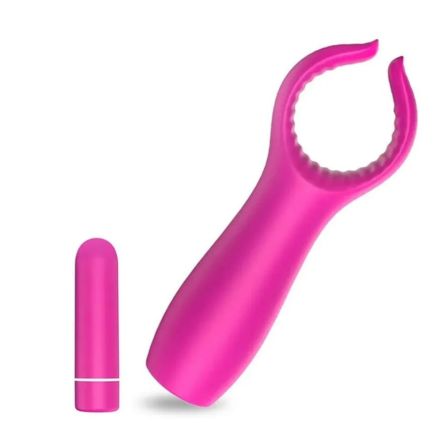 Vibrador Grant Duplo Prazer - Vibrador de Casal Bullet e Anel Vibratório para Penetração