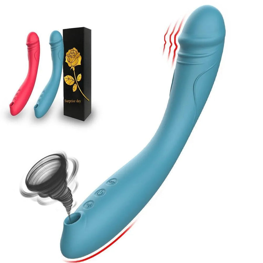 Sugador de Clitóris e Consolo Vibrador de Ponto - AirWon