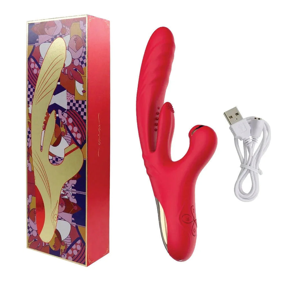 Vibrador Rabbit 4 em 1 Thrust Hot - Vibração, Aquecimento, Vai e Vem e Pulsação