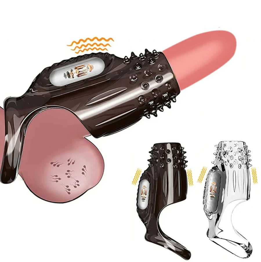 Capa Peniana Vibratória MaxSkin - Vibrador para Casal com Estimulação Completa