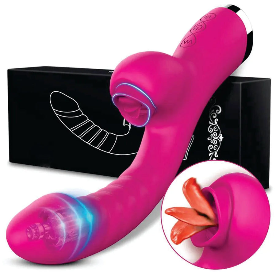 Vibrador e Sugador Lick - Estimulador de Clitóris e Ponto G